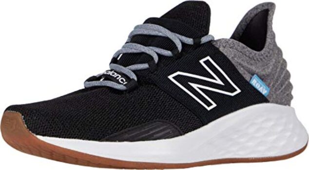 New Balance Women's Fresh Foam Roav V1 Sneaker, Black/Light Aluminum, 8.5 M US