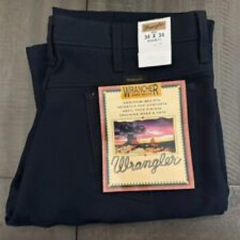 NWT Wrangler Wrancher Dress Pants Mens Regular Fit Sizes (28-32) Cowboy Jeans