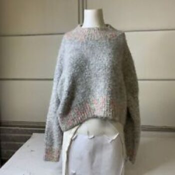 FREE PEOPLE Stardust Pullover Sweater Women's Size Large Dove Combo