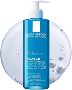 La Roche-Posay Effaclar Purifying Foaming Gel Cleanser for Oily Skin | With Zinc Pidolate To Remove Excess Oil & Shine | Alcohol Free & Oil Free | Face Wash For Oily Skin | Sensitive Skin Tested