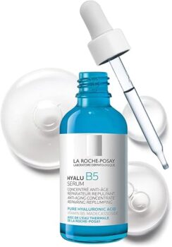 La Roche-Posay Hyalu B5 Pure Hyaluronic Acid Serum for Face, with Vitamin B5, Anti-Aging Serum for Fine Lines and Wrinkles, Hydrating Serum to Plump and Repair Dry Skin, Safe on Sensitive Skin