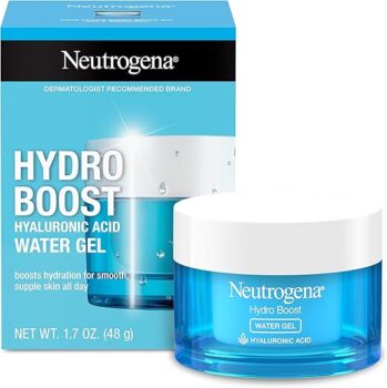 Neutrogena Hydro Boost Face Moisturizer with Hyaluronic Acid for Dry Skin, Oil-Free and Non-Comedogenic Water Gel Face Lotion, 1.7 oz