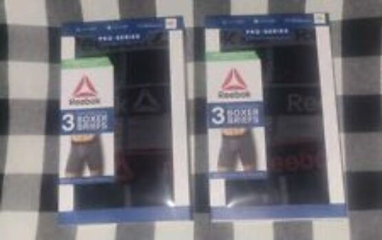 Reebok 3-Pack Performance Boxer Briefs - 3XL XXXL LOT OF 2 BOXES