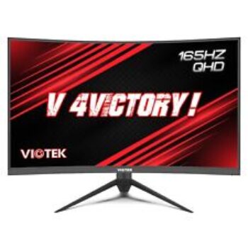 VIOTEK 32" Curved Gaming Monitor 165Hz 2560x1440p QHD 120% sRGB G-SYNC FreeSync