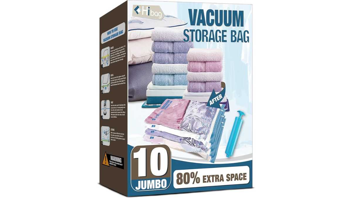 HIBAG Vacuum Storage Bags 10 Jumbo - .99