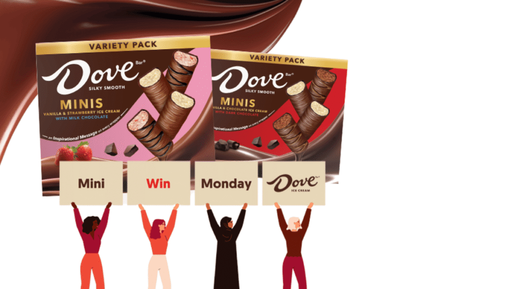 DOVE Ice Cream Offers Free Minis for #MiniWinMonday Celebration