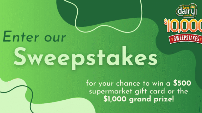 Easy Home Meals June 2025 Dairy Month $10,000 Sweepstakes 