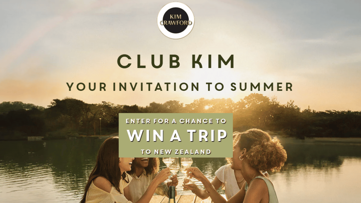 Kim Crawford Trip to New Zealand 2025 Sweepstakes