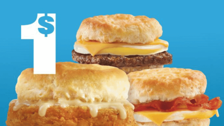 .00 Breakfast Biscuit Sandwiches at Wendy’s