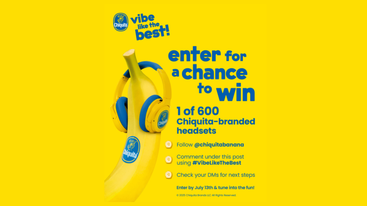 Chiquita Banana Vibe Like The Best Giveaway