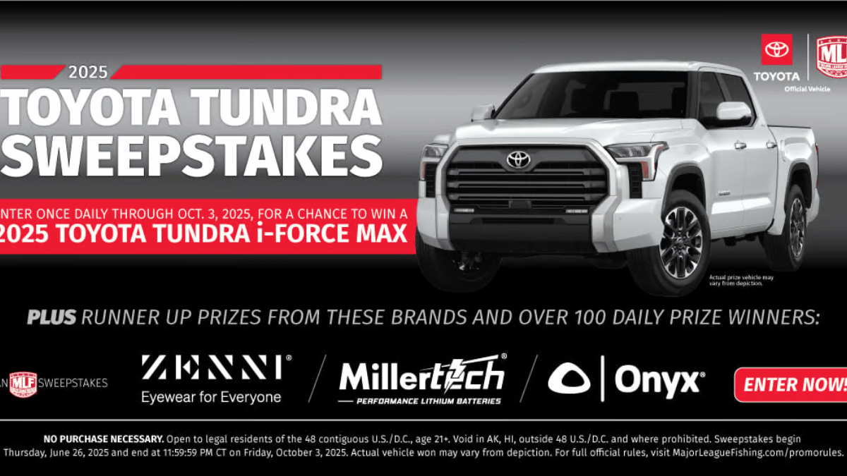 Major League Fishing Toyota Tundra & More Sweepstakes