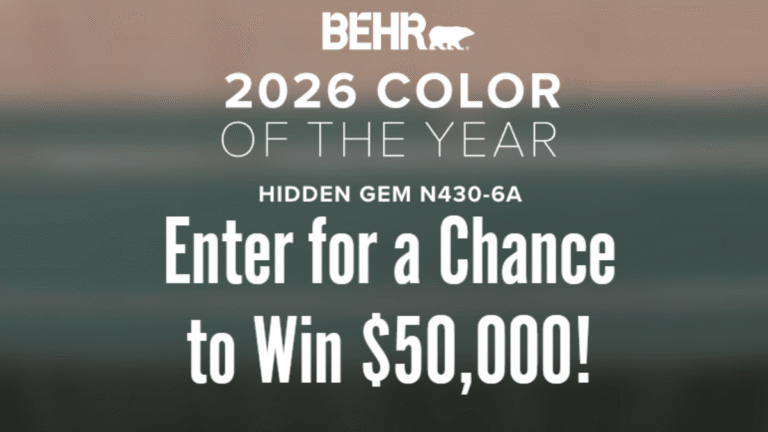 Behr 2026 Color of the Year Sweepstakes