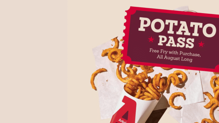 Free Medium Fry Daily in August From Arby’s