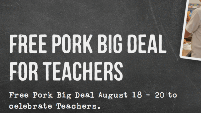 Free Pork Big Deal for Teachers