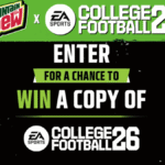 Mountain Dew EA College Football 26 University Sweepstakes