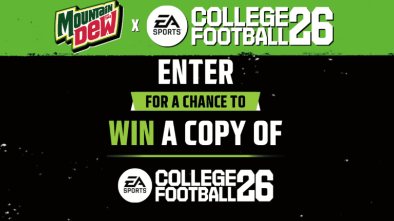 Mountain Dew EA College Football 26 University Sweepstakes