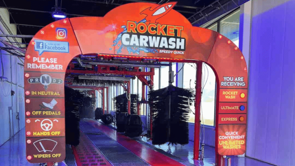 Free Car Wash at Rocket Carwash