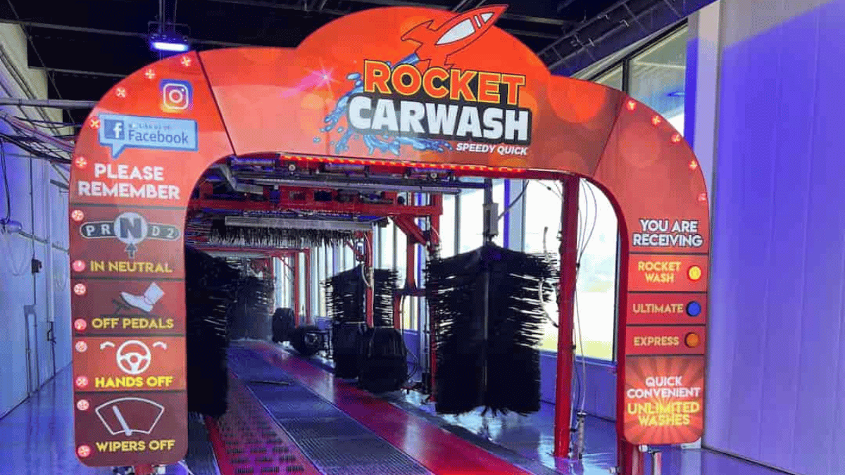 Free Car Wash at Rocket Carwash