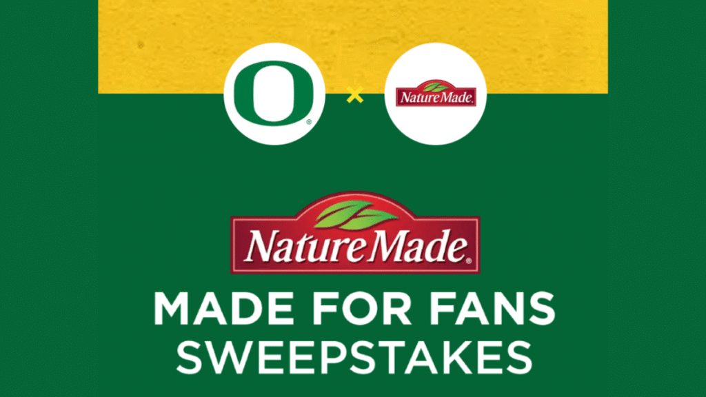 Oregon Ducks 2025 Made for Fans Sweepstakes