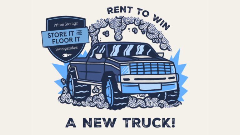 Prime Storage Store it and Floor it Sweepstakes