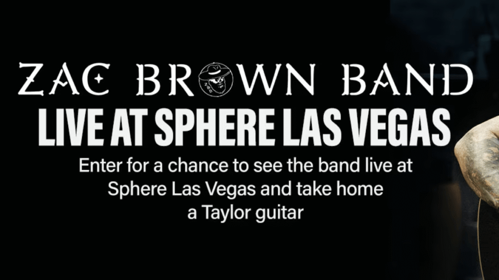 Guitar Center Zac Brown Band Sweepstakes
