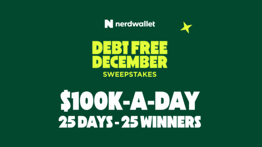 Nerdwallet Debt Free December Sweepstakes