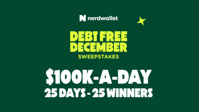 Nerdwallet Debt Free December Sweepstakes