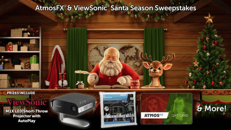 ViewSonic & AtmosFX Santa Season Sweepstakes
