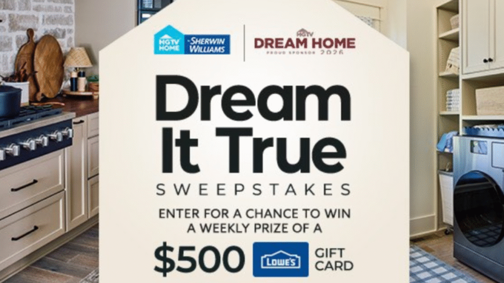 HGTV Dream It True Sweepstakes
