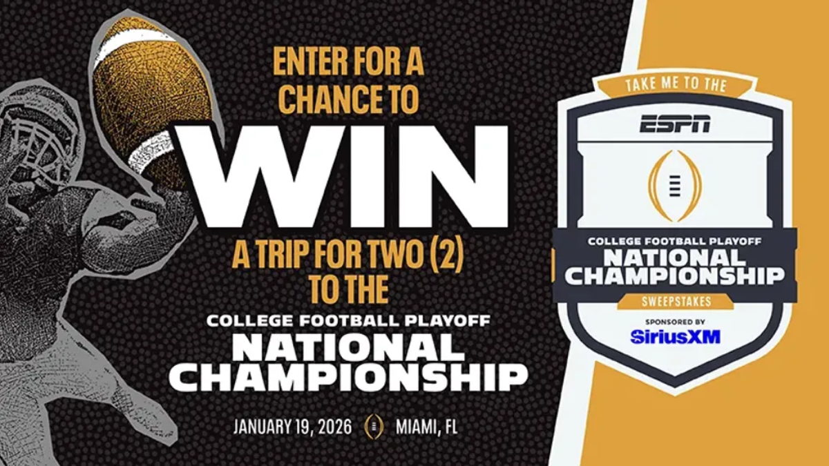 Sirius XM 2026 Take Me to the CFP Sweepstakes