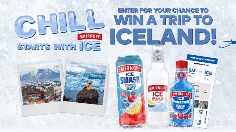 Smirnoff Ice Iceland Sweepstakes and Instant Win
